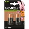 DURACELL - BATTERIA RICARICABILE HR03 AAA 900mAh 4 UNIT