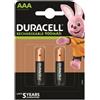 DURACELL - BATTERIA RICARICABILE HR03 AAA 900mAh 2 UNIT