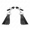 KINK - MORSETTI PER CAPEZZOLI IN SIMILPELLE CON NAPPINE 6 CM