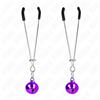 KINK - PINZE PER CAPEZZOLI A CAMPANA SOTTILE VIOLA 7 CM