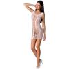 PASSION - DONNA BS073 BODYSTOCKING TAGLIA UNICA NERO - one-size - blanco