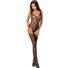 PASSION -DONNA BS051 BODYSTOCK NERO - one-size - negro