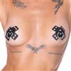 Cottelli Nipple Stickers SM Cross 0781983 Black
