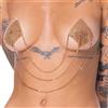 Cottelli Nipple Stickers Square 0781967 Shiny Gold