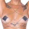 Cottelli Nipple Stickers Square 0781932 Shiny Silver Gems