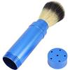VIFERR Pennello da Barba Pennello da Barba Portatile da Uomo Pennello da Barba Strumento per Toelettatura con Manico in Metallo per Viaggi in Bagno di Casa