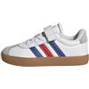 adidas VL Court 3.0 Hook And Loop Shoes Kids, Sneaker Unisex - Bambini e Ragazzi, Footwear White Darkblue Betsca, 29 EU