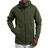 PUMA Felpa con zip Kaki Uomo Tech 625507, verde, S