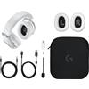 Logitech G PRO X 2 LIGHTSPEED Cuffie Gaming Wireless/Cavo Nero e Bianco Surround 7.1