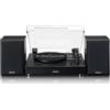 Lenco LS-101BK Giradischi Nero a Cinghia 33/45/78 Giri Bluetooth 5.0 Preamplificatore