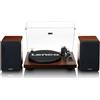 Lenco LS-600WA Giradischi Manuale Bluetooth con Amplificatore e Altoparlanti