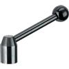 Halder 24430.0058 Leva di Tensione con Filettatura Interna, Nero, d1=40 mm / d2=M20 / Stahl