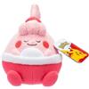 Pokémon Peluche 12 cm Sleeping Happiny - Rosso/Rosa - Peluche ufficiale per bambini dai 2 anni in su