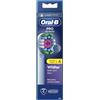 Oral-B Testina professionale 3D per spazzolino elettrico, con setole a forma di X e tazza di lucidatura unica per sbiancamento dei denti e per rimuovere macchie superficiali, confezione da 4 pezzi