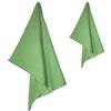 Tex family Set Asciugamani Microfibra 1+1 Viso e Ospite, Ultra Assorbenti, Leggeri, Asciugatura Rapida per Casa, Palestra e Viaggi - Verde