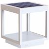 Beneito Faure Lanterna Visor Solar Bianca da Esterno IP65 - Lampada da Tavolo a Led in Alluminio a Energia Solare con Pannello Integrato 3.5W 120° flusso luminoso di 460 lumen