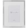 Lawrence Frames Metal Picture Frame with Delicate Outer Border of Beads, 8 da 25,4 cm, Argento