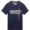AERONAUTICA MILITARE T-Shirt Ricamata con Logo Applicato Navy Blu - Large
