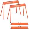 VEVOR Cavalletto Taglialegna Pieghevole Capacità di Carico 299,4 kg, Supporto Cavalletto Pieghevole Portatile Set da 2 pezzi Cuscini Antiscivolo per Carpenteria Falegname, Supporto Banco da Lavoro