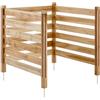 VEVOR Recinzione per Privacy in Legno, 914x914 mm, Schermo per Recinzione per Condizionatore d'Aria a 3 Pannelli, Recinzione per Attrezzature Piscina con Picchetti in Metallo, per Decorazione Esterno