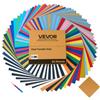 VEVOR Vinile Termoadesivo Carta 304,8 x 304,8 mm 80 Fogli Multicolori Pellicola per Plotter in Vinile a Trasferimento Termico per Macchine da Taglio, Pellicola Termoadesiva per Magliette, Cappelli