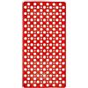 bama RECA PLAST Tappeto Tappetino con Fondo Ventose Antiscivolo per Bagno da Vasca 74x36 Rosso Corallo