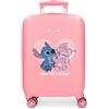 Disney Stitch One of A Kind Luggage - Bagaglio per ragazzi, bagaglio a mano unico nel suo genere con lucchetto a combinazione laterale e 4 ruote, realizzato in ABS, un materiale rigido e leggero.