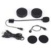 Fydun Cuffie casco Bluetooth BT17 Auricolare vivavoce per moto stereo con musica