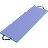 SPORTNOW Tappeto Fitness Pieghevole e Imbottito con 2 Maniglie, in Plastica ed EPE, 180x60x5 cm, Verde e Viola | Aosom Italy