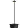 HOMCOM Lampada da Tavolo Touch Ricaricabile con USB, Regolabile 3000K/4500K/6500K, Autonomia 4-8 Ore, Nero | Aosom Italy