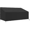 Outsunny Copertura per Panca da Giardino da 3-4 Posti in Tessuto Oxford 600D con Rivestimento Impermeabile per Terrazza 218x111x63/101 cm | Aosom Italy