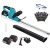 Outsunny Tagliasiepi Elettrico a Batteria con Lama da 51 cm, 86x17x17 cm, Blu | Aosom Italy