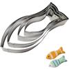 Ann Clark Formina Per Biscotti A Forma Di Pesce - 14 Cm - Stampo In Acciaio Per Alimenti - Prodotto Negli USA - Ideale Per Pasta, Fondente E Argilla