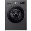LG Lavatrice F4NX1009NMB 9kg Classe A 1400 giri/min Nero Inverter ThinQ