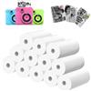Parastar 12 rotoli di carta termica da 57 mm per fotocamera per bambini, termopapie r rotoli di carta termica portatile, compatibile con mini fotocamere per foto, etichette, note e promemoria
