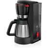 Bosch MyMoment TKA6M273, caraffa termica da 1 l, per 8-12 tazze, antigoccia, portafiltro girevole, programma di decalcificazione, serbatoio dell'acqua rimovibile, 1200 Watt, nero opaco