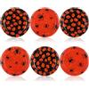 com-four® 6x piatti decorativi Halloween - piatti di plastica riutilizzabili con design ragno e zucca - piatti decorativi per uso alimentare - piatti decorativi (6 pezzi - ragno + zucca)