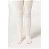 Calzedonia Collant Termici Con Trecce Bambina Bianco