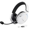 Trust Gaming GXT 491W Fayzo Cuffie Gaming Wireless Bluetooth + 2.4 GHz, Audio Surround 7.1, Batteria da 22 Ore, 35% Plastica Riciclata, RGB Cuffie Bluetooth Over Ear PC PS5 PS4 Switch - Bianco