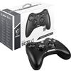 MSI FORCE GC30 V2 Wireless PC Gamepad Controller - 2.4 GHz, batteria Li-Ion 600mAh, coperture D-Pad sostituibili, due motori a vibrazione, USB 2.0 - cablato/wireless