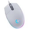 Logitech G203 LIGHTSYNC Mouse Gaming con Illuminazione RGB, Personalizzabile, 6 Pulsanti Programmabili, Sensore per Gaming, Tracciamento a 8.000 DPI, Peso Ridotto - Bianco