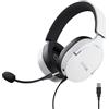 Trust Gaming GXT 490W Fayzo Cuffie Gaming USB con Audio Surround 7.1, Driver 50 mm, 35% Plastica Riciclata, Illuminazione RGB, Over-Ear Cuffie con Microfono Noise Cancelling per PC PS5 - Bianco