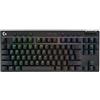 Logitech G PRO X TKL LIGHTSPEED tastiera gaming wireless, design ultraportatile senza tastierino numerico, LIGHTSYNC RGB, tasti PBT, switch tattili (GX Brown), US International QWERTY, PC - Nero