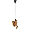 Kare Design lampada a sospensione Animal Squirrel, marrone, animali, scoiattolo, stanza bambini, soggiorno,c orridoio, sala pranzo, stile esotico, 38x20x14cm (A/L/P), lampadina non inclusa