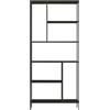 Dmora Libreria Papaya, Scaffale da Ufficio, Mobile portalibri, Biblioteca, 80x30 h188 cm, Ardesia
