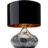 Kare Design Lampada da tavolo Mamo Deluxe, nero, abat jour, lampada comodino, stanza da letto, soggiorno, sala pranzo, corridoio, stile elegante, moderno, 41x37x37cm (A/L/P), lampadina non inclusa
