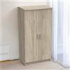 Dmora - Scarpiera Alcudia, Portascarpe salvaspazio, Scarpiera da ingresso, Armadio multiuso a 5 ripiani, 55x36h108 cm, Rovere