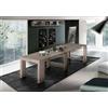 Dmora Consolle allungabile Martino, Consolle allungabile Fino a 12 posti, Tavolo con portallunghe, 100% Made in Italy, cm 51/300x90h77, Olmo Perla