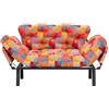Dmora Divano Letto 2 posti Zeeusis, Sofà trasformabile, Divanetto per Ospiti, Poltrona Letto Contenitore, 155x70 h80 cm, Multicolore