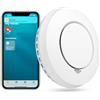 Meross Rilevatore Fumo con Homekit Smart WiFi, Hub meross richiesto, Allarme antifumo per casa e Rilevatore di Fumo WiFi Rilevamento automatico, EN 14604, per Cucina, Seminterrato, Corridoio